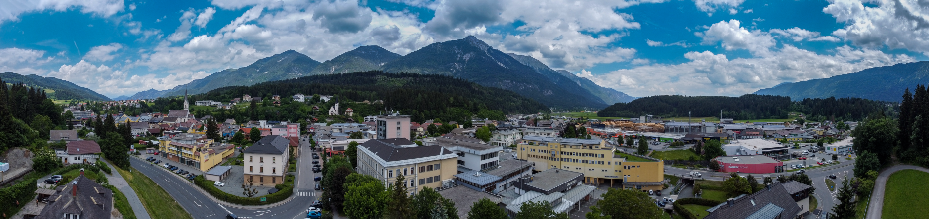 Hermagor mit dem BRG im Gailtal